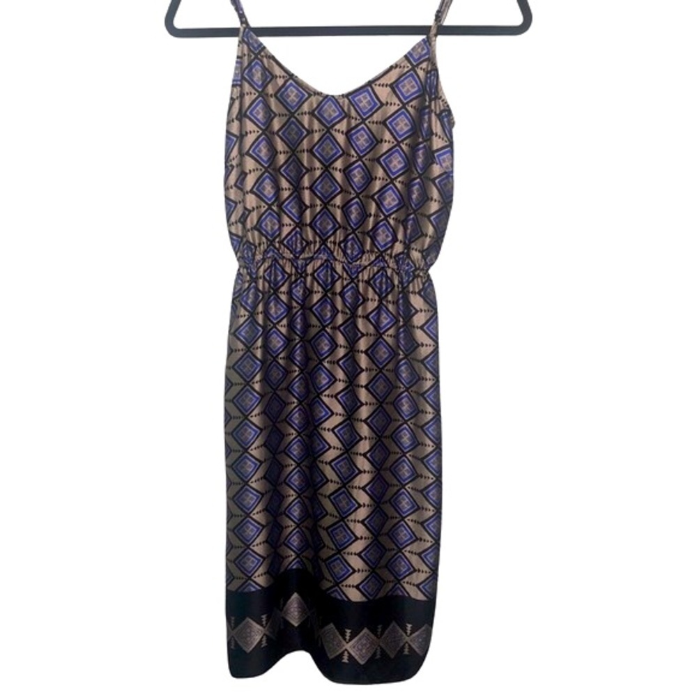 Cynthia Vincent Silk Pattern Dress